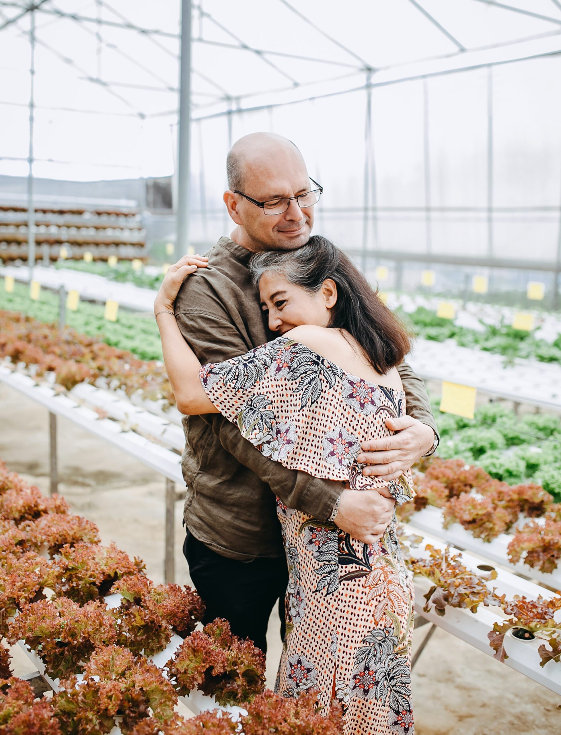 couple10a a middle-aged couple embracing