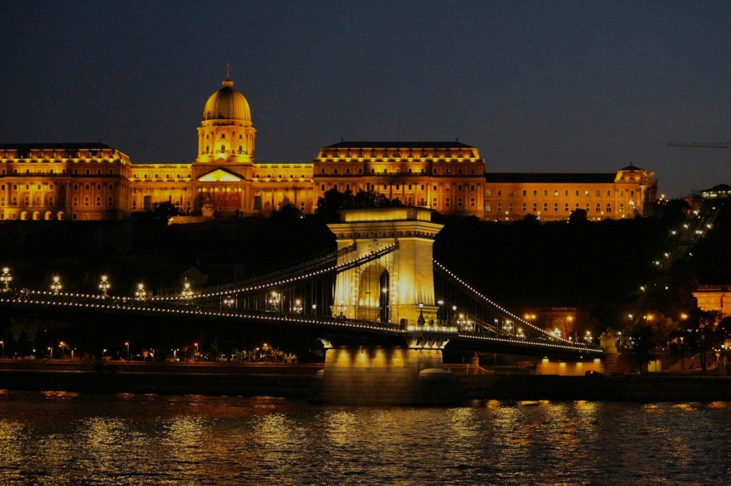 Széchenyi Chain Bridge in Budapest, Hungary